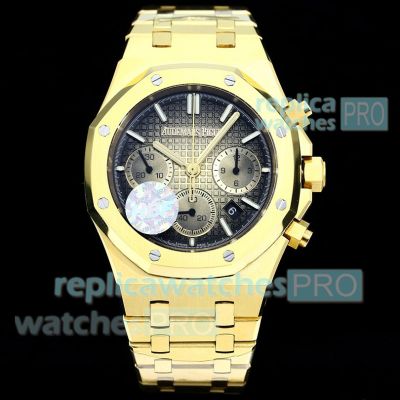 Best cloned HBF factory Audemars Piguet Royal Oak 50th Anniversary Gold Stainless Steel Men's Watch 